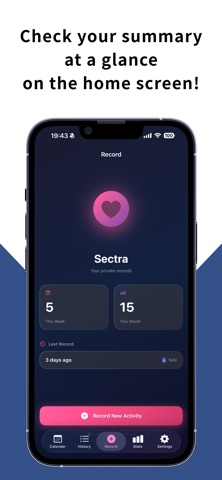 Sectra: Intimacy Tracker Screenshot 1 of 2