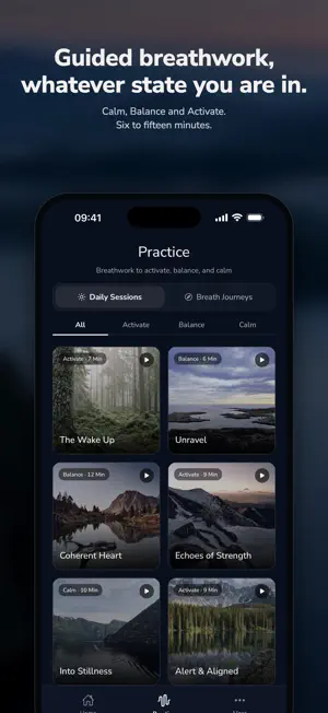 WeHale: Guided Breathwork screenshot 1