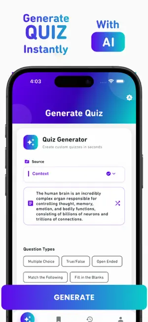 TopicTrove | AI Quiz Generator screenshot 1