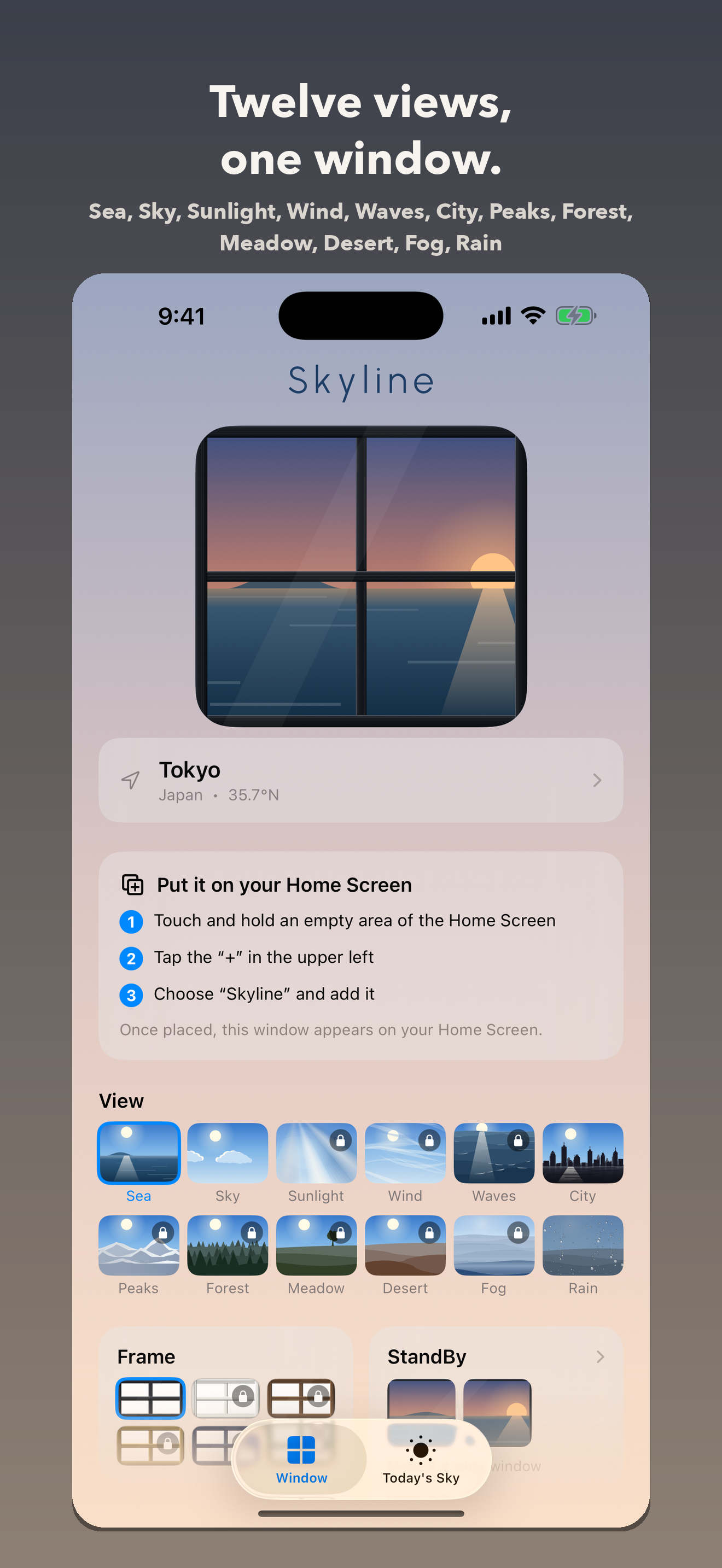 Skyline Widget screenshot 2