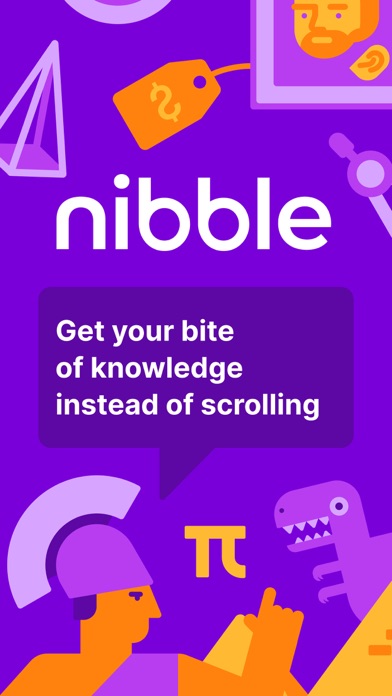 Nibble: Your Bite of Knowledge iPhone screenshot 1 - Education app