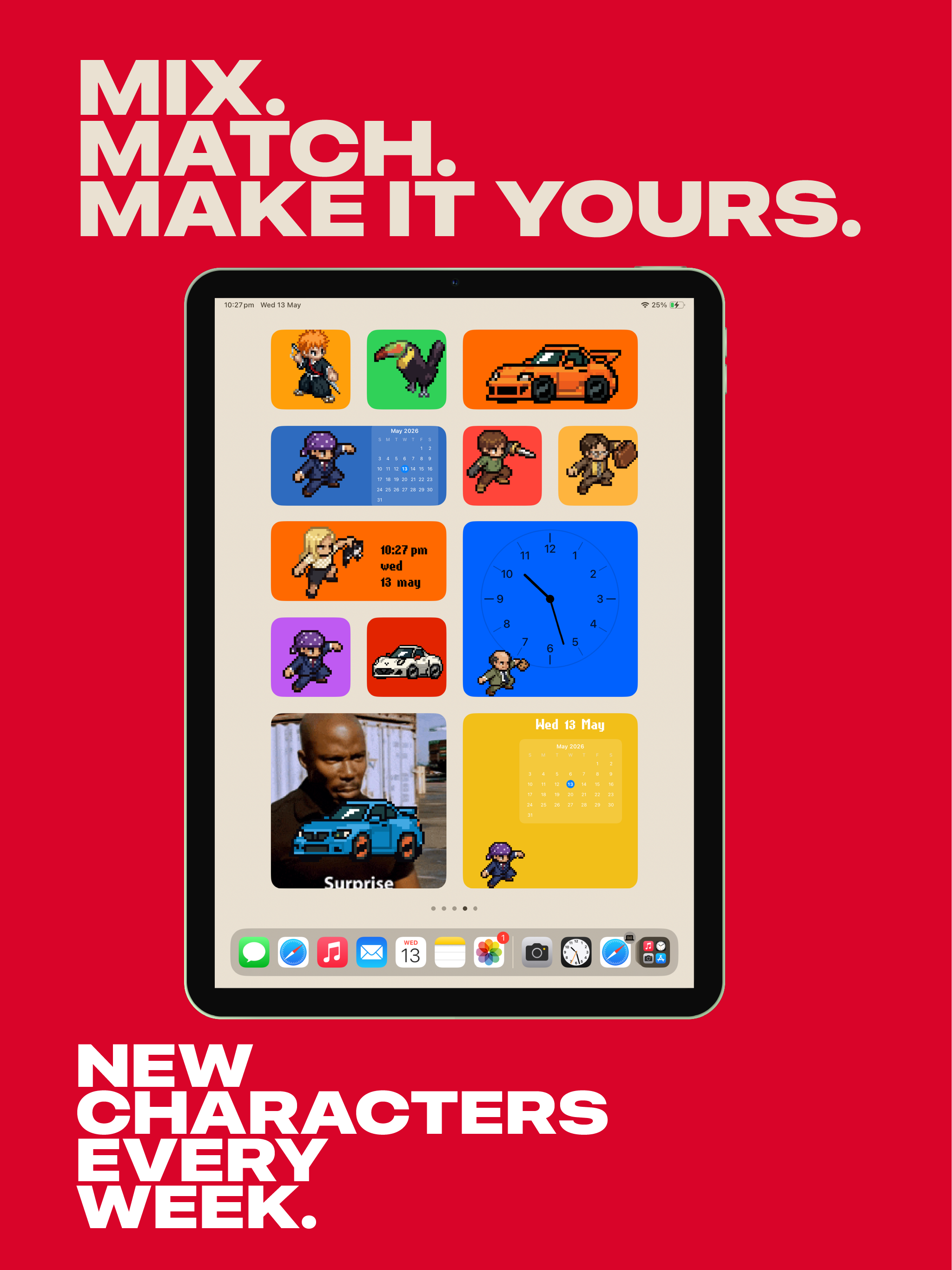 Pixel World Animated Widgets