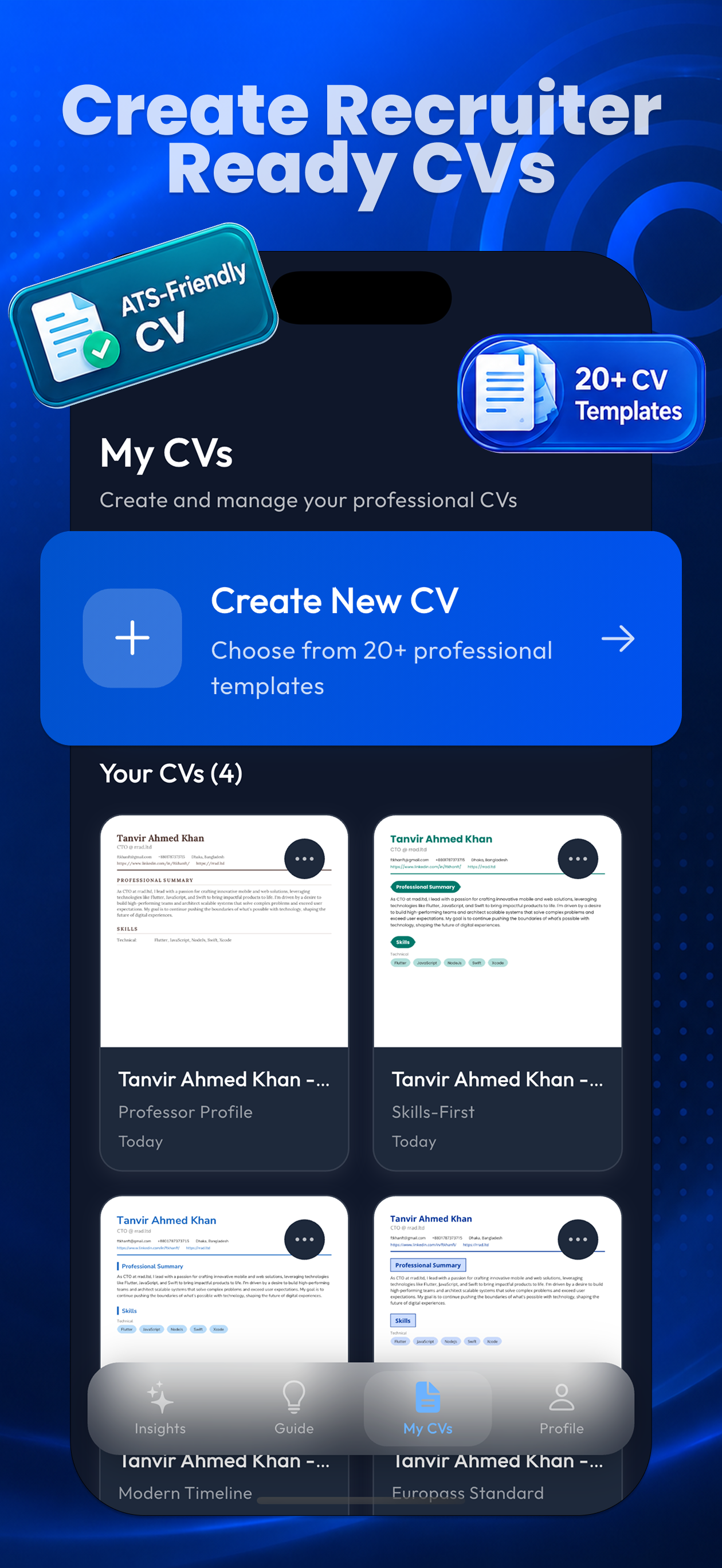 Career Canvas: AI CV & Coach