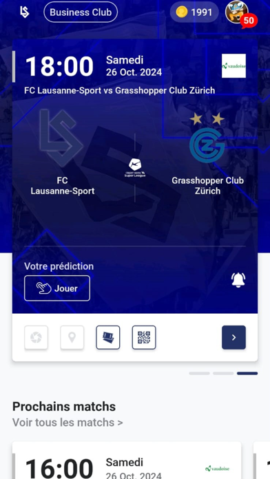 FC Lausanne-Sport app screenshot