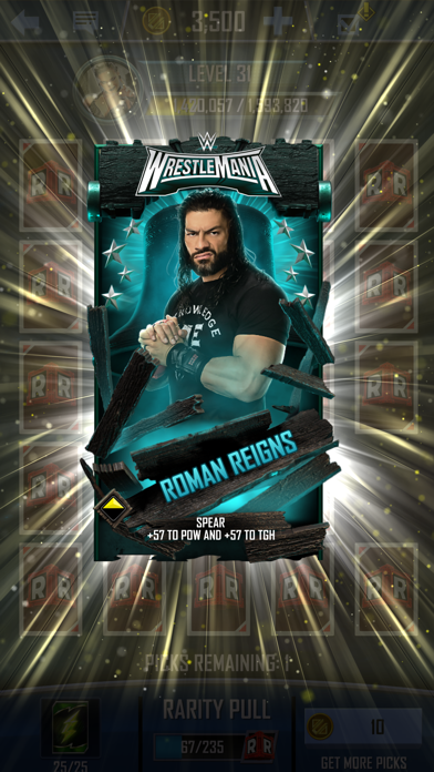 screenshot of WWE SuperCard - Battle Cards 4