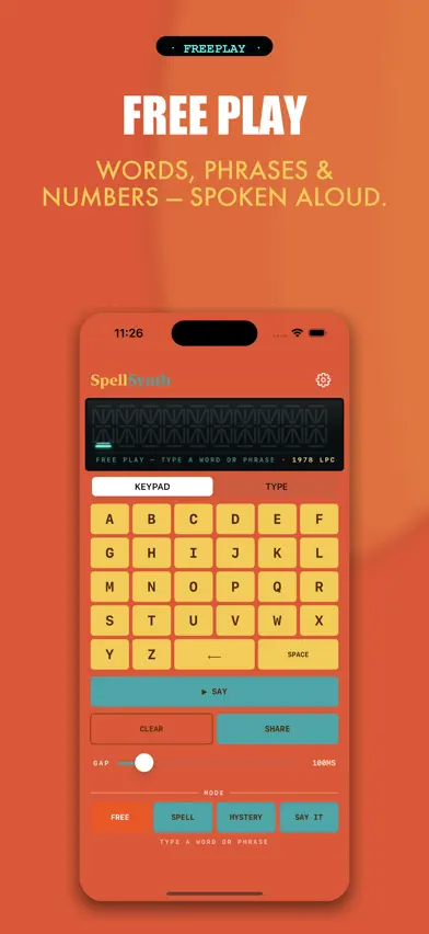 SpellSynth: Retro Vocal Synth screenshot 1