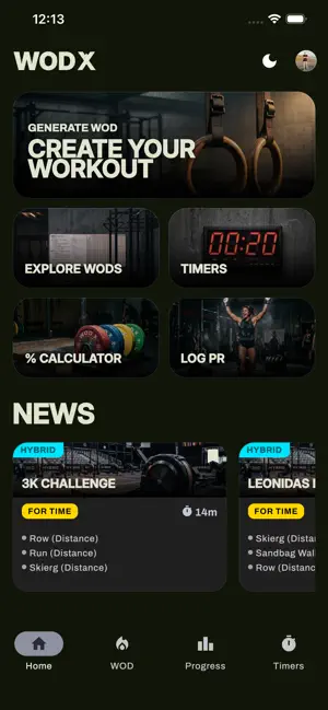 WOD X: WOD Generator & Timers screenshot 1