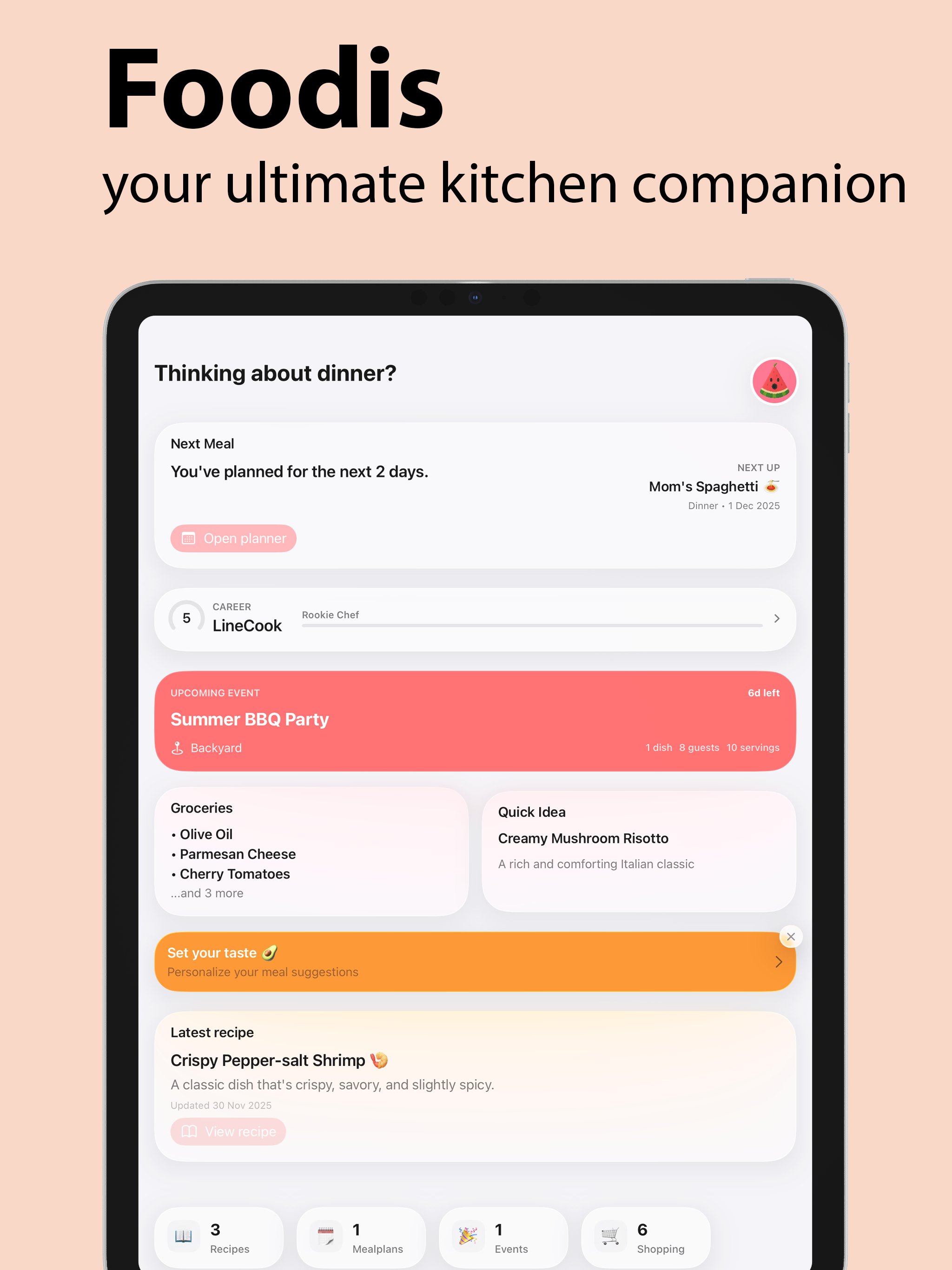 Foodis - AI Meal Planner