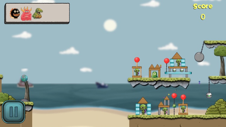 Monster Balls Slingshot Flick