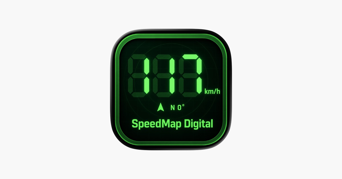 SpeedMap Digital - GPSスピードメーターアプリ - App Store