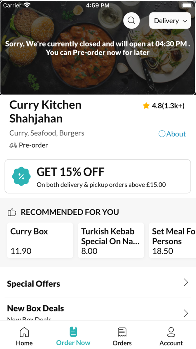 Curry Kitchen Shahjahan Screenshot