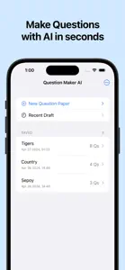 Question Maker AI screenshot #1 for iPhone