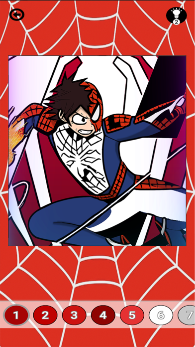 Spider Hero Man coloring super Screenshot