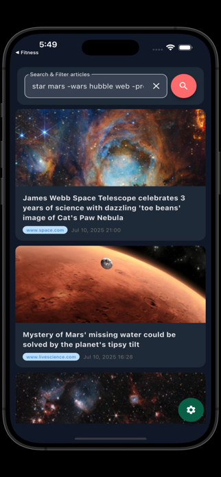 Bubble: News Reader Screenshot 1 of 3
