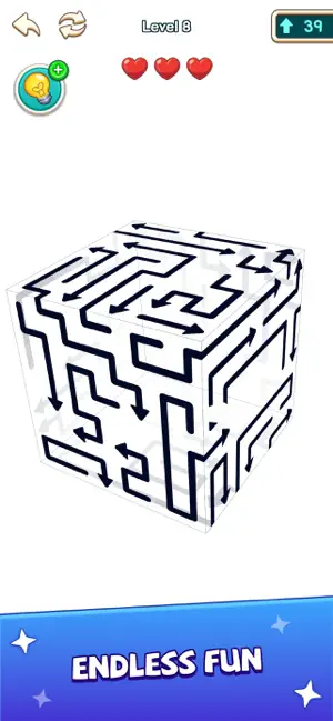 Arrow Escape:Cube Maze screenshot 4