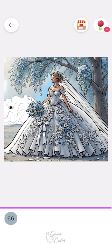 Gown Color - Paint by number screenshot 6