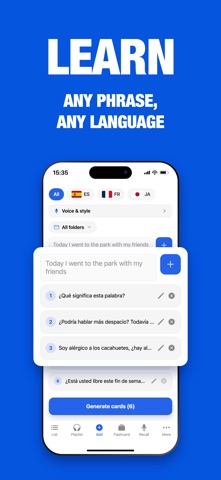 Hyperpolyglot: Learn languages iPhone screenshot