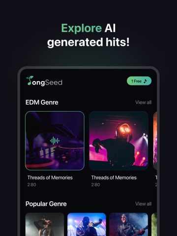 AI Song Creator & Maker - SS9 iPad screenshot
