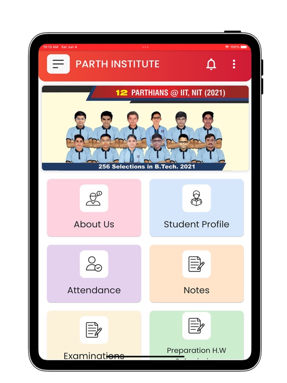 PARTH SCHOOL iPad screenshot 3 - Education app