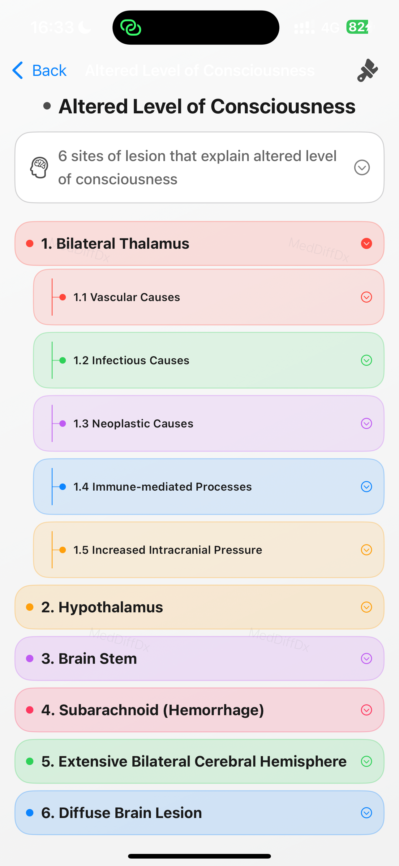 MedDiffDx: Internal medicine screenshot 3