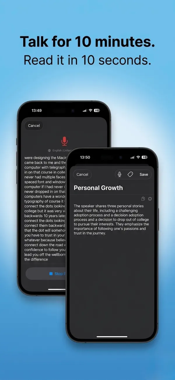 Screenshot #3 pour Muna — AI Voice Notes