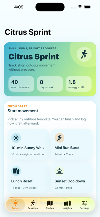 Running Start: Small Steps Screenshot 4 of 4