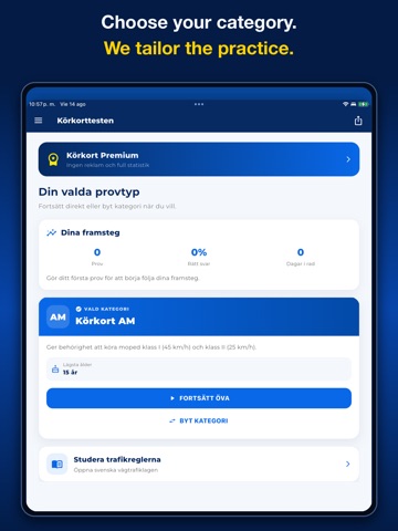 Swedish Driving Theory Test iPad screenshot