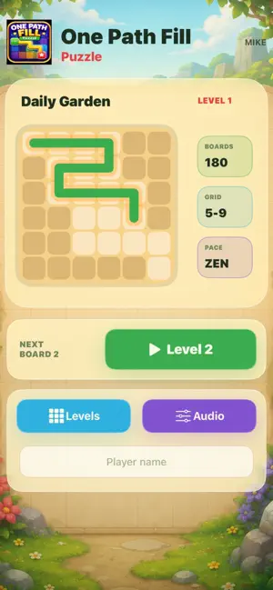 One Path Fill Puzzle screenshot 1