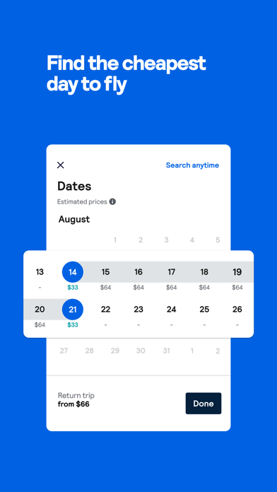 Skyscanner Flights Hotels Cars Screenshot