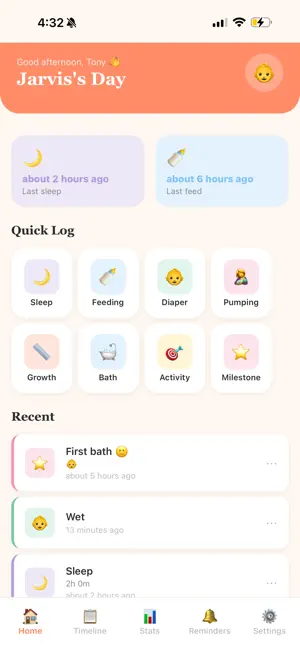 Littlefoot Baby Journal screenshot 1