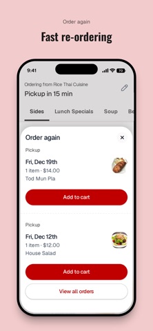 Rice Fine Thai Cuisine iPhone screenshot