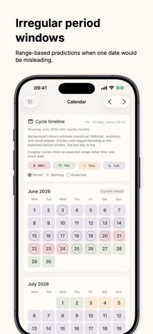 Steadied: PCOS PMDD Tracker Screenshot 3 of 10