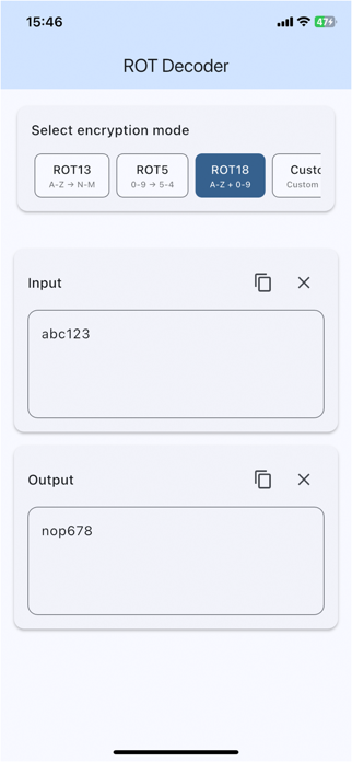 ROT13 Decoder Screenshot 4 of 7