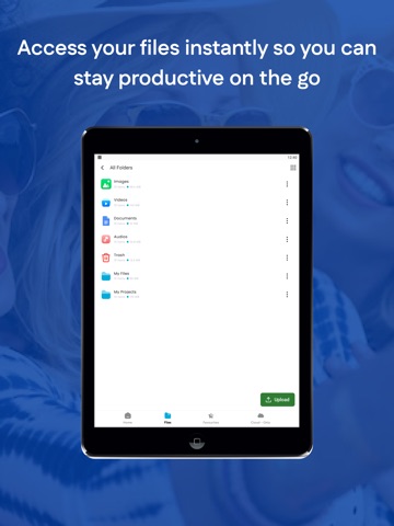 AI Cloud Storage Secure Backup iPad screenshot
