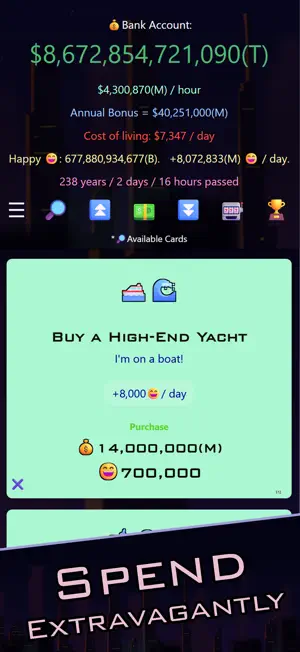 Idle Trillionaire: Money Game screenshot 2