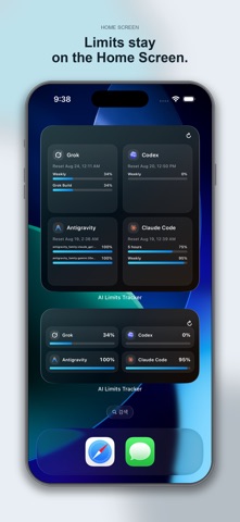 AI Limits Tracker iPhone screenshot 3