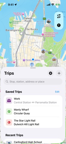 Trip Planner - NSW & Sydney iPhone screenshot 1