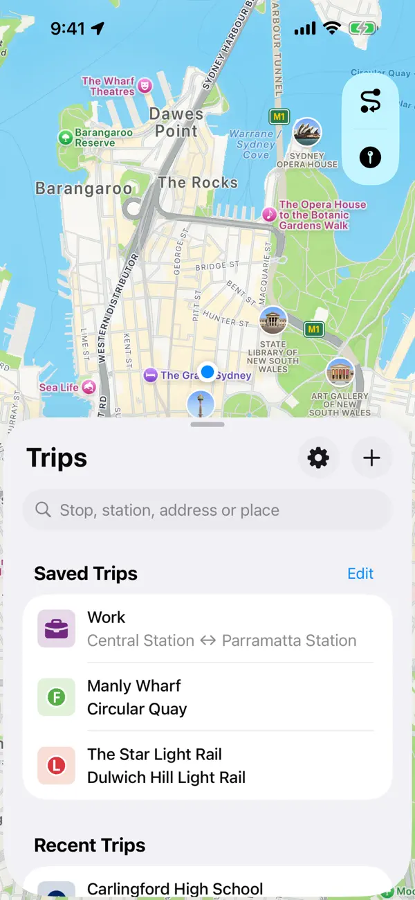 Screenshot #1 pour Trip Planner - NSW & Sydney