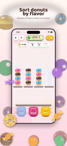 Donut Sort Game Screenshot 7 of 8