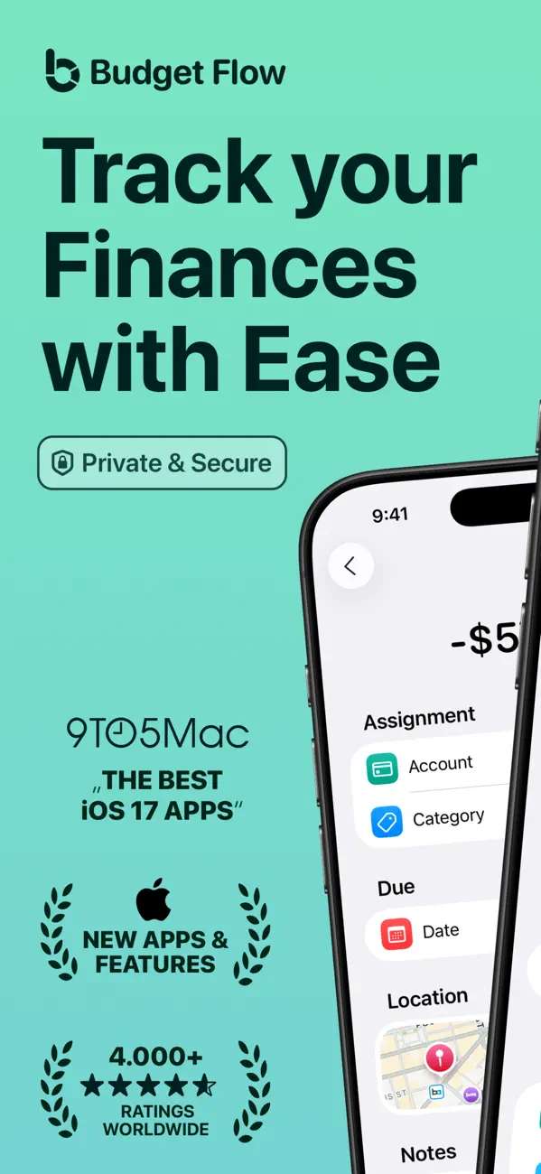 #1. Budget Flow | Expense Tracker (iOS) 由: Fabian Hasse