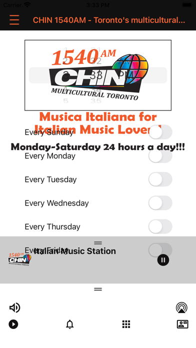CHINRadioToronto Screenshot