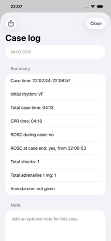 CPR Log: ALS Timer