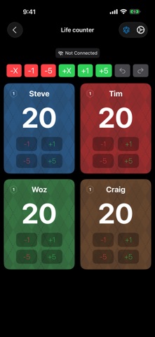 Magic card database (MTG) screenshot