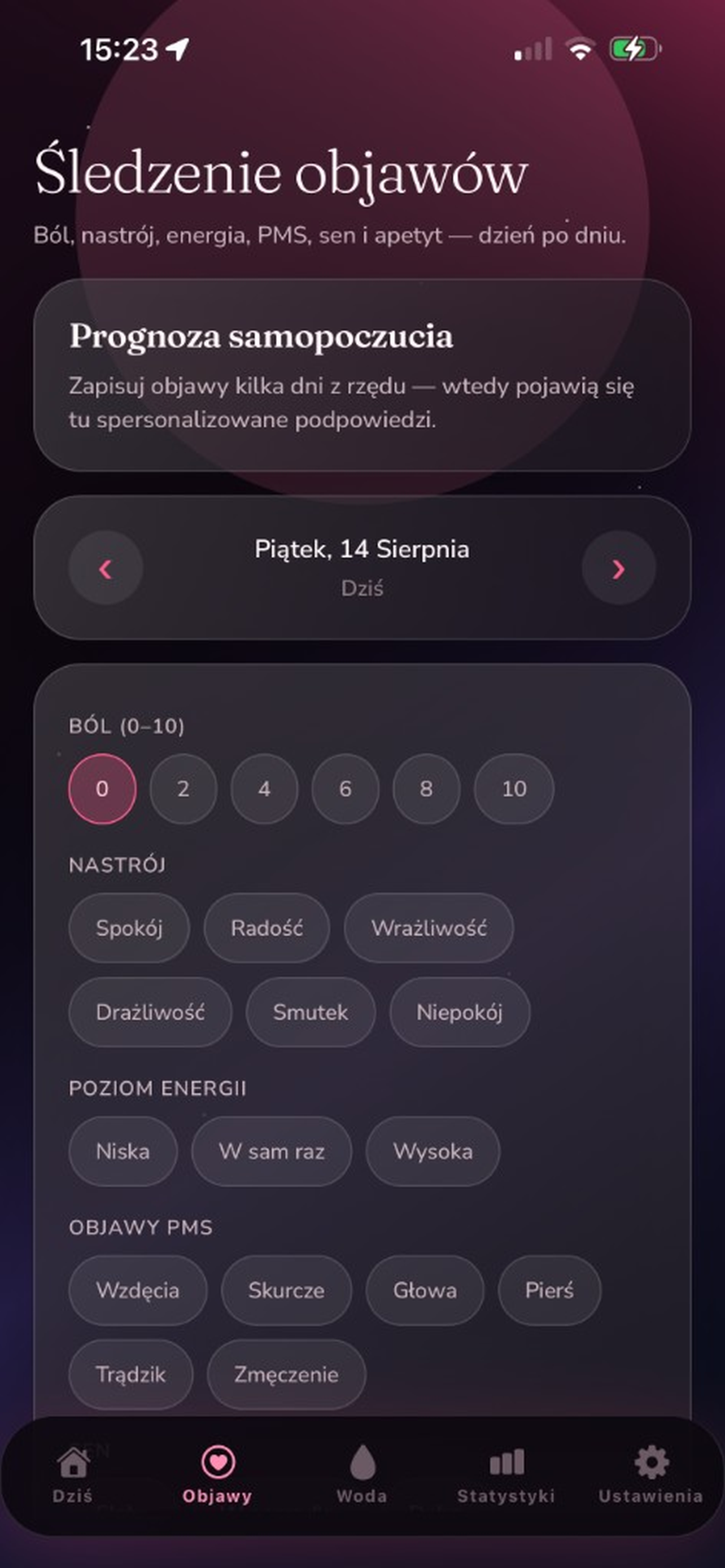 Lunae: kalendarz okresu screenshot 2