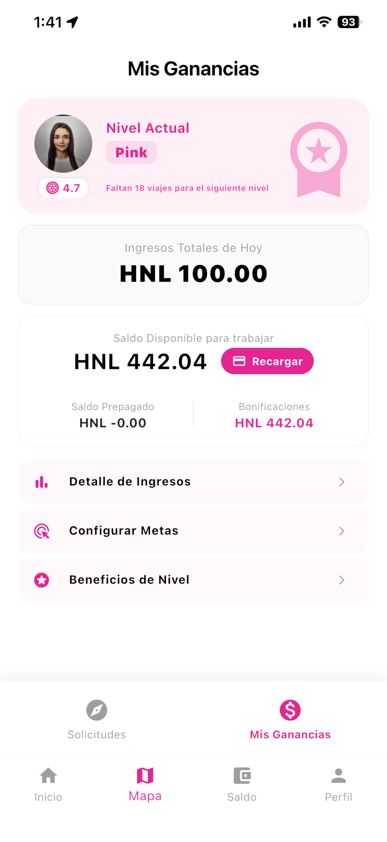 Pink Driver Honduras
