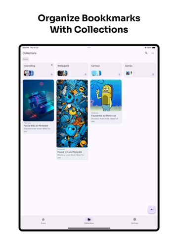Pixel Bookmarks iPad screenshot