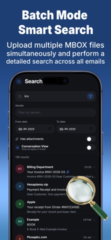 MBOX Viewer · Mail File Reader screenshot