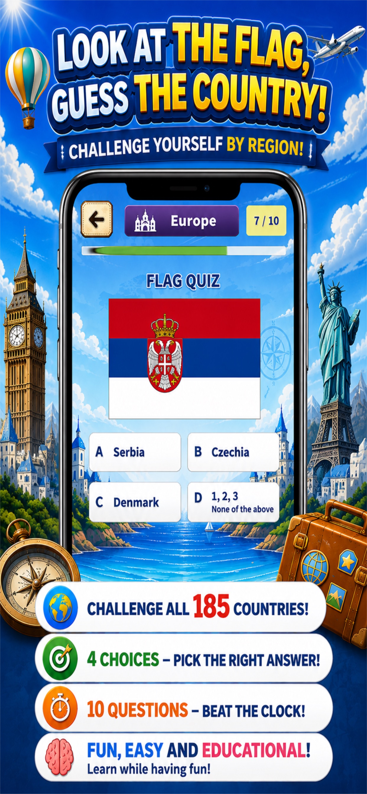 World Quiz Passport: Flags screenshot 2