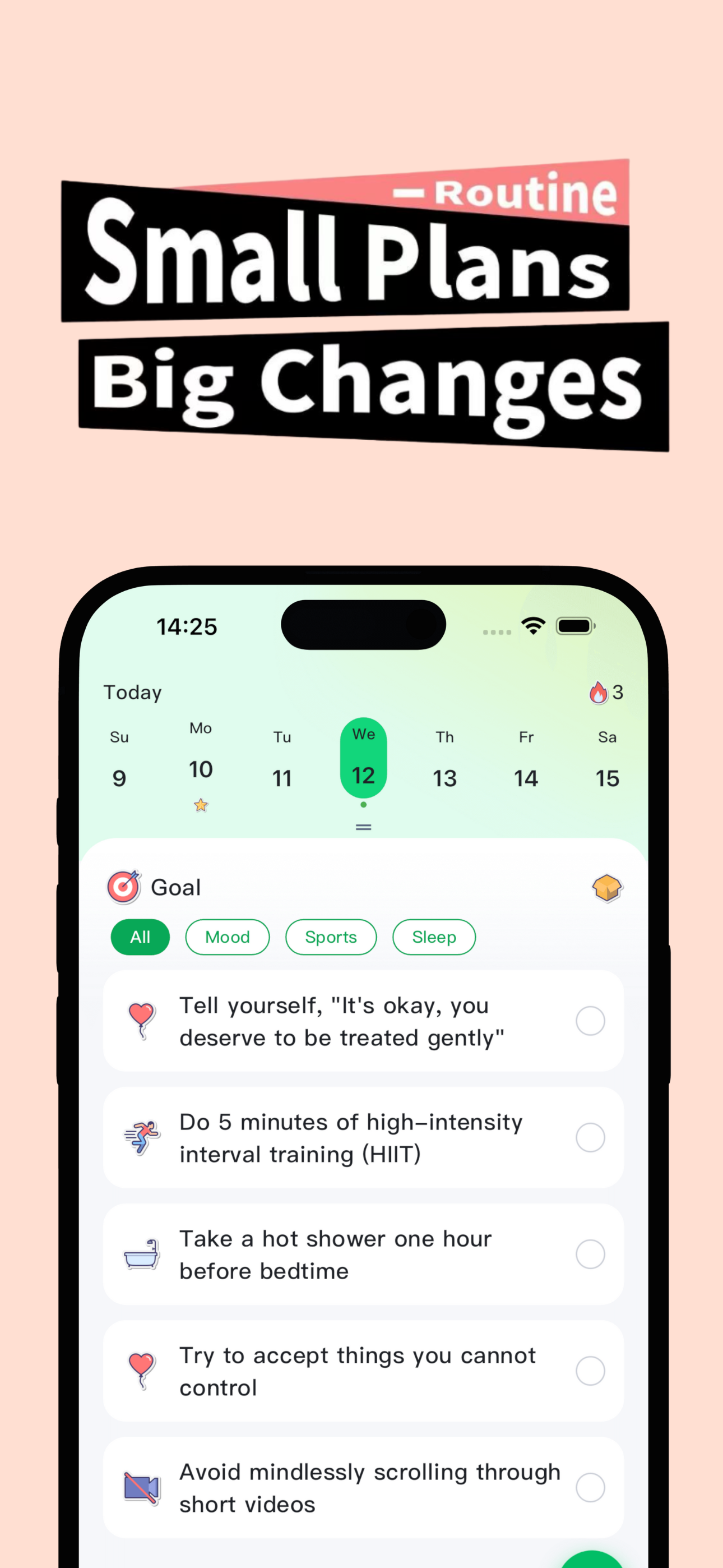 Daily Routine : CareSelf