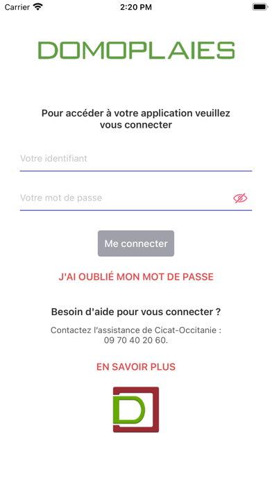 Screenshot #1 pour Domoplaies Normand'e-Santé